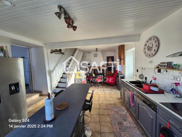 Maison en pierres 126m² avec 3 chambres + garage