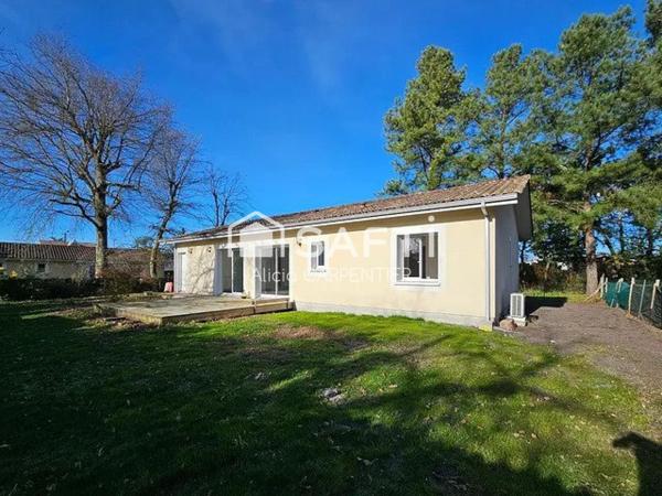 Maison de plain-pied avec 3 chambres et un garage