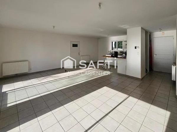 Maison de plain-pied avec 3 chambres et un garage