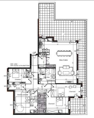 Appartement F2 Bis à vendre  3 pièces - 49,37 m2 LE TOUQUET PARIS PLAGE - 62