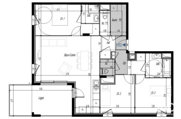 Appartement à vendre 4 pièces 87 m² Clermont-Ferrand
