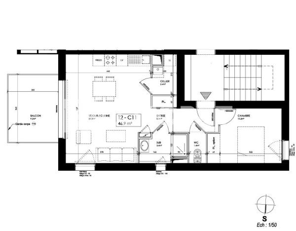 Achat appartement près de Ploërmel - 2 pièce(s) - 47 m² - 170 000 €