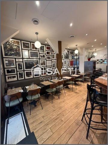 FONDS DE COMMERCE RESTAURANT 120 M2 PARIS 9 EME 80 COUVERTS EXTRACTION DE 400 LICENCE 4