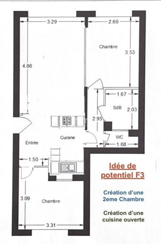 Chilly Mazarin / Appartement 2 pièces / Residence grand jardin