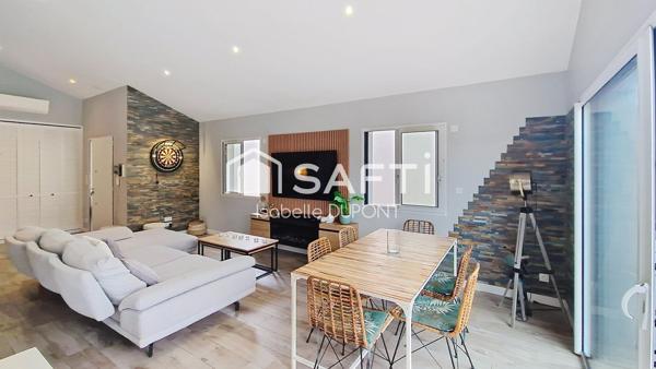 Maison contemporaine de plain-pied, Piscine, Calme