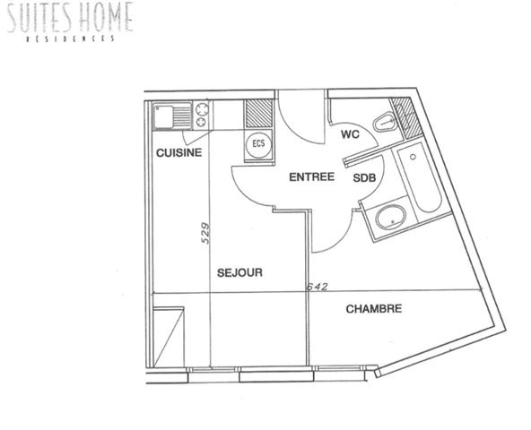 Appartement meublé à vendre 2 pièces de 29,60 m² à NANCY (54)