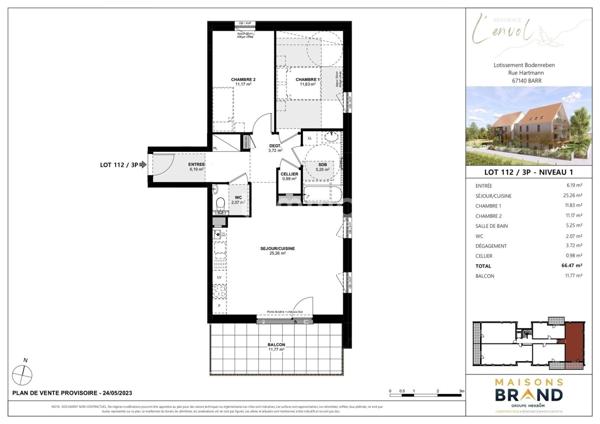 3P Appt Haut de gamme à Barr