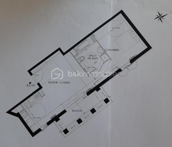 Appartement de 44,93 m²