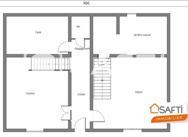 DESCARTES centre Maison libre à HABITER ou LOUER 480€