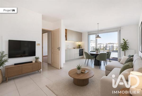Appartement à vendre 2 pièces 44,91 m² Villeurbanne