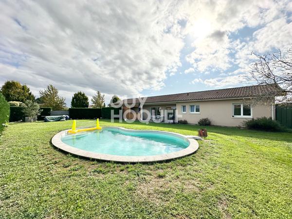 Maison de plain pied proche d'HAGETMAU de 111 m² avec piscine