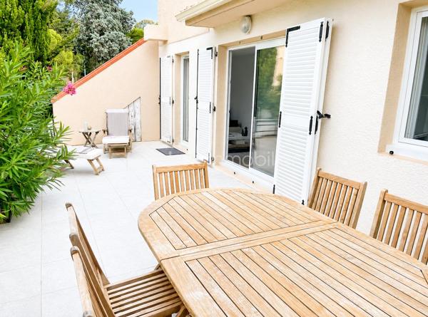 Appartement rénové avec grande terrasse et parking privatif.
A seulement quelques minutes des plages et des commodités, découvrez ce charmant appartement de 36m² rénové avec goût, situé au rez-de-chaussée d'une résidence sécurisée.
Dès l'entrée, vous serez séduit par sa belle pièce de vie lumineuse avec cuisine aménagée, offrant un espace convivial et fonctionnel.
L'appartement dispose également d'une chambre ainsi que d'une salle d'eau et WC.
Son véritable atout ? une terrasse de 50m², idéal pour profiter des beaux jours.

Un bien rare sur le secteur, 
N'hésitez pas à me contacter pour plus de renseignements