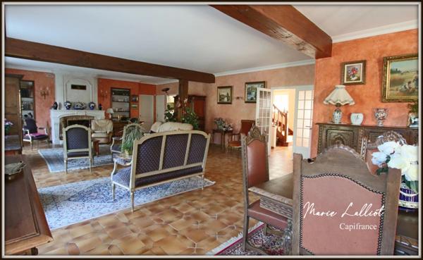 Maison à vendre 12 pièces, Grand séjour, 6 chambres, Terrain de Tennis, Bois, Cours d'eau