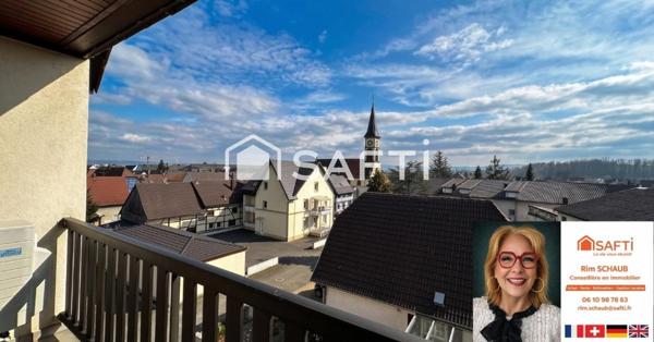 Hésinge - Dernier étage : F3/F4 lumineux  avec vue panoramique sur le village et son clocher"