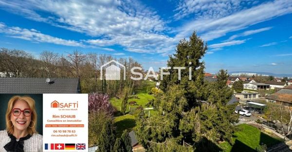 Hésinge - Dernier étage : F3/F4 lumineux  avec vue panoramique sur le village et son clocher"