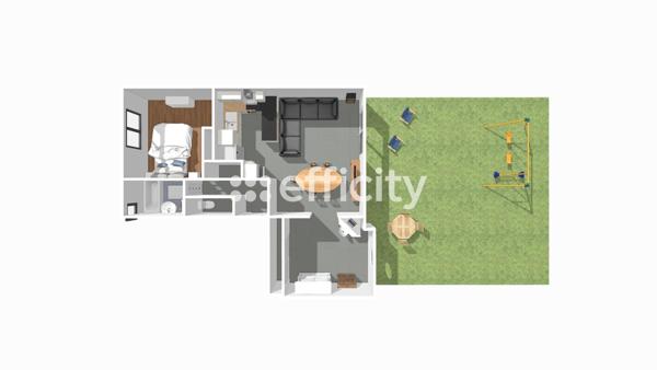 Appartement 3 pièces - 61 m²