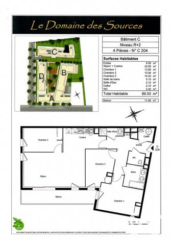 Appartement à vendre 4 pièces 87 m² Eysines