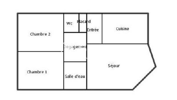 Appartement T3 de 64m²  + 2 places de parking