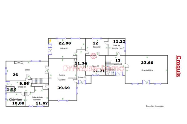 Maison à vendre 11 pièces de 390 m²