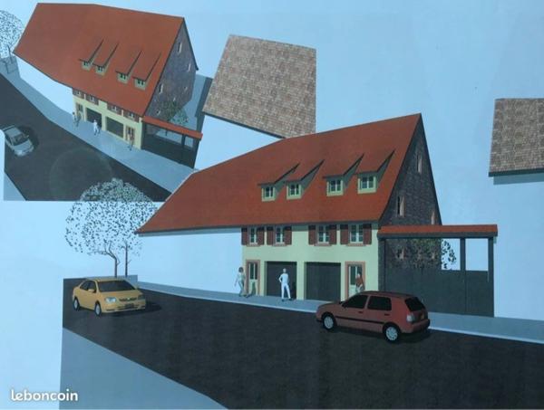 À Bouxwiller – Immeuble brut à rénover, fort potentiel sur 3 niveaux