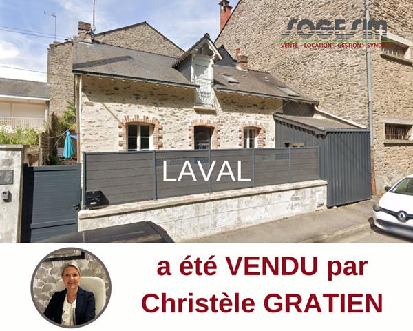 ACHAT-VENTE Maison LAVAL type 6 quartier GARE