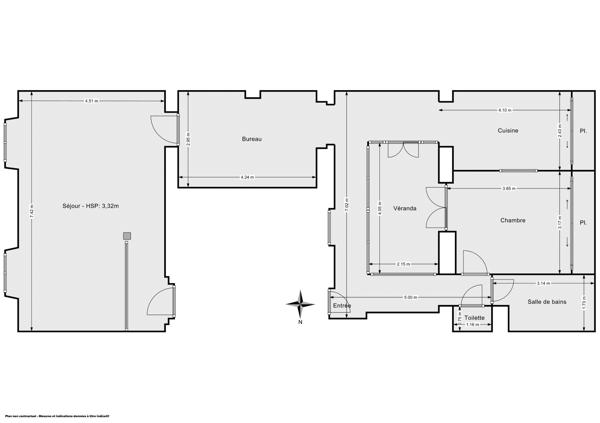 Appartement 4 pièces de 91 m² avec patio - Quartier historique de Nantes