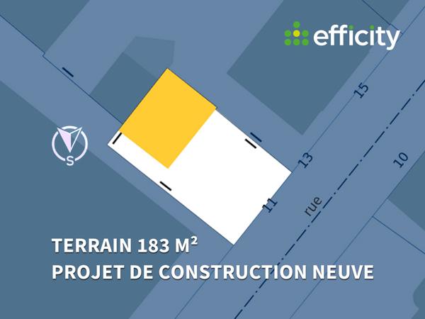 Terrain - 183 m² Exclusivité efficity