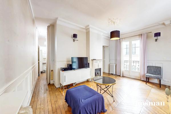 Appartement 3 pièces de 59 m² avec cave et chambre de service - Rue Juliette Lamber, Paris