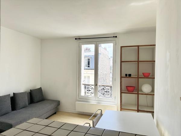Studio 20,15 m² – Paris 17e – Dernier étage