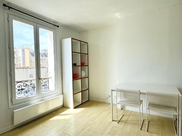 Studio 20,15 m² – Paris 17e – Dernier étage