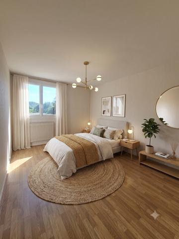 Appartement T4 75m² avec balcons