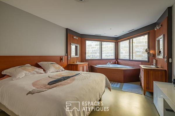 Loft avec piscine et garage aux Chartrons