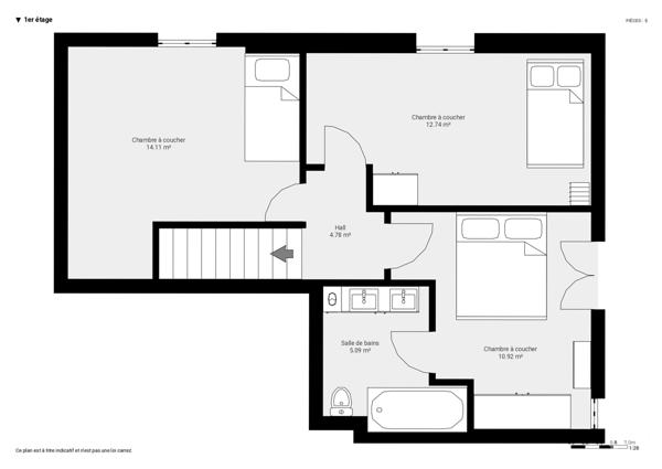Appartement T5 à vendre  5 pièces - 87,05 m2 ST PAUL EN CHABLAIS - 74