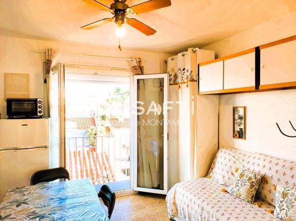 Charmant T2 de 24m²,meublé,avec balcon,vue dégagée