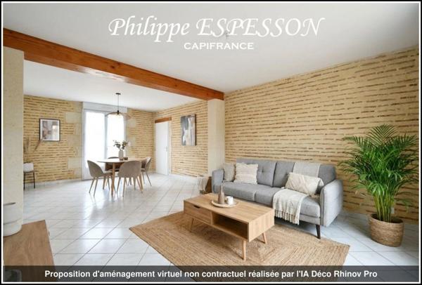 Maison à vendre 5 pièces + Appartement T2 à MARMANDE (47)