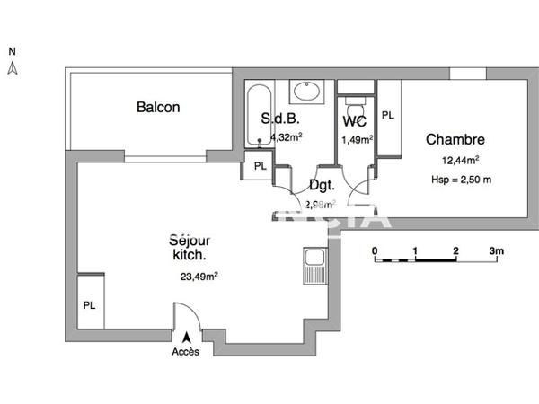 Location Appartement 2 pièces 44.56 m² - AVENUE ANTOINE SAINT EXUPERY La Seyne Sur Mer 83500