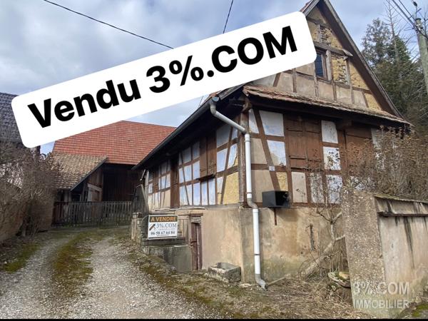 3%.COM Maison alsacienne avec grange à rénover Wittersheim (67670)