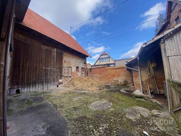 3%.COM Maison alsacienne avec grange à rénover Wittersheim (67670)