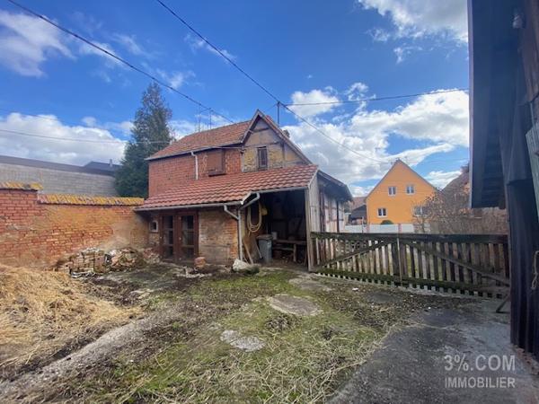 3%.COM Maison alsacienne avec grange à rénover Wittersheim (67670)
