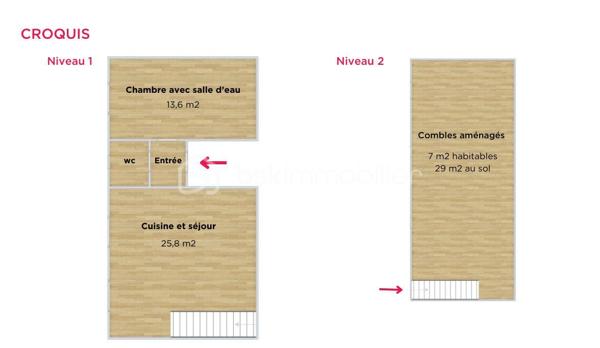 Duplex de 50 m²