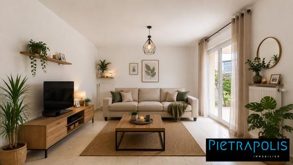 T2 de 46,70 m² avec terrasse et jardin privatif