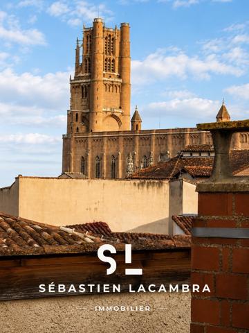 ALBI – CŒUR HISTORIQUE | 3 PIÈCES – 2 CHAMBRES – VUE DÉGAGÉE SUR LE VIEIL ALBI