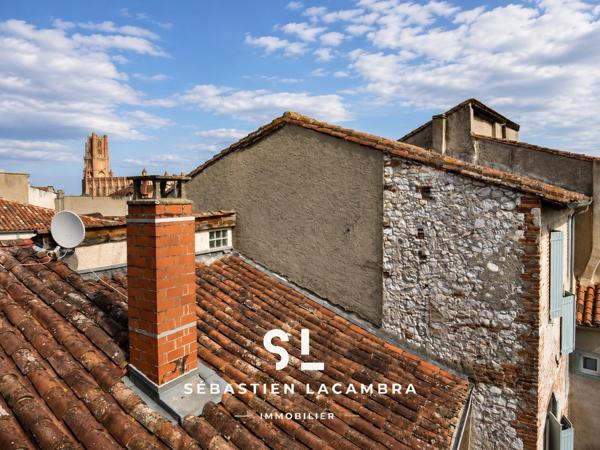 ALBI – CŒUR HISTORIQUE | 3 PIÈCES – 2 CHAMBRES – VUE DÉGAGÉE SUR LE VIEIL ALBI