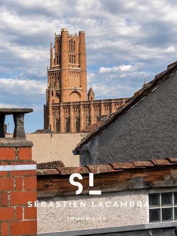 ALBI – CŒUR HISTORIQUE | 3 PIÈCES – 2 CHAMBRES – VUE DÉGAGÉE SUR LE VIEIL ALBI
