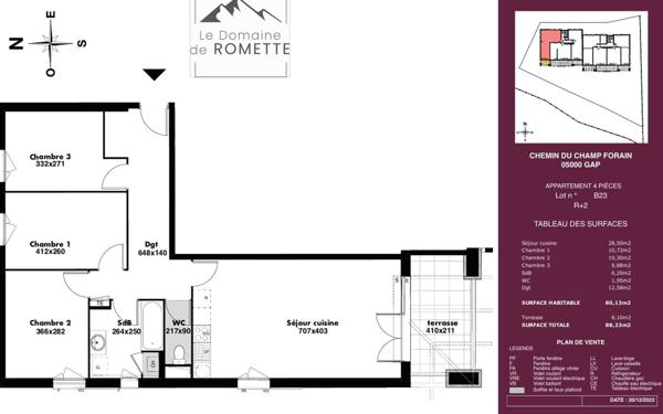 Appartement à vendre    4 pièces •  Gap