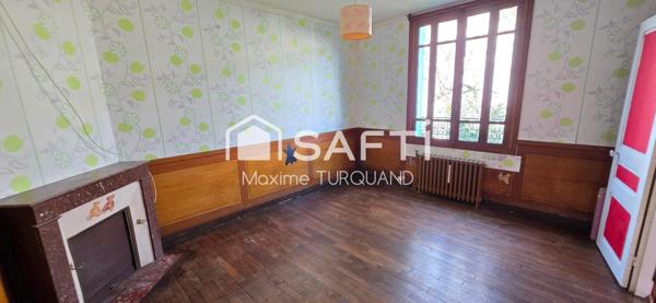 Maison 4 chambres, 1064m² de terrain + garage
