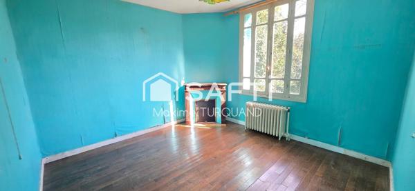 Maison 4 chambres, 1064m² de terrain + garage