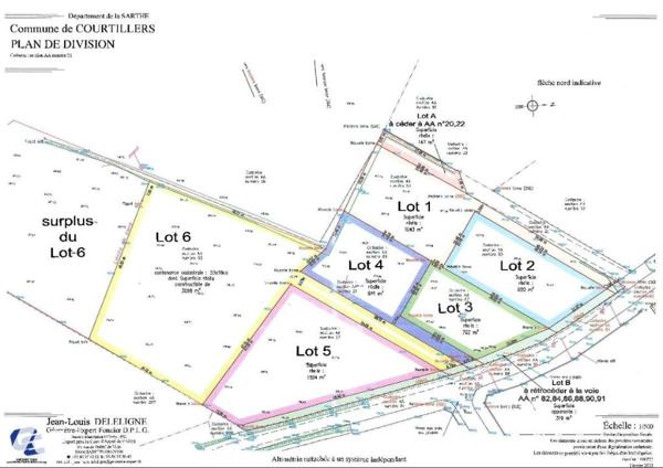 Vente Terrain à bâtir à Courtillers