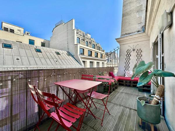 DEUX PIÈCES BAIGNÉ DE LUMIÈRE ET TERRASSE DE 10M2