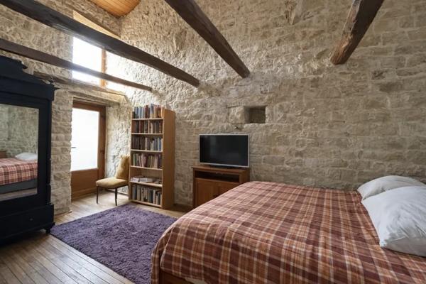 Stone house with private garden, outbuildings and barn in Ma